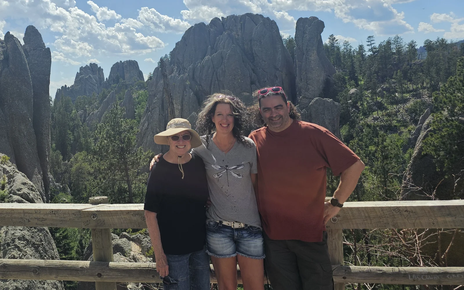 ReNae with her partner, mom, and aunt in the Black Hills